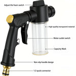 High-Pressure Car Washing Water Gun | RV External Cleaning Foam Kettle Garden Hose Noz close-up view