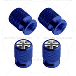 For Sweden Swedish Flag Union Jack Britain Flag Emblem 4Pcs Aluminum Motorcycle Car Tire detail view