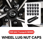 20PCS Car Wheel Caps Bolts for GAC Trumpchi M8 GS4 GS4 MAX GS3 GS8 M6 | Black ABS Tire Nut Caps