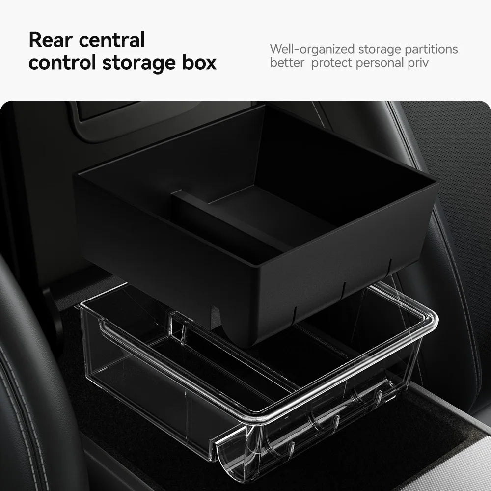 YZ For Tesla Storage Box Model 3 Y YL Highlang Juniper Center Console Armrest TPE H additional angle