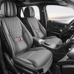 Universal Ergonomic Car Seat Cover Built-in 6cm Lumbar Support and Leg Bolster Breathable SUV Sedan