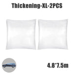 Disposable Transparent Car Cover | Dustproof Rainproof PE Film Protection additional angle