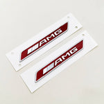 2pcs ABS Logo AMG Emblem Sticker Car Fender Side Badge for Mercedes A45 C63 W204 W205 E6 detail view