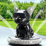 car fresheners vent metal french bulldog scent auto diffuser perfume ornaments car interior accessories solid perfume refill car