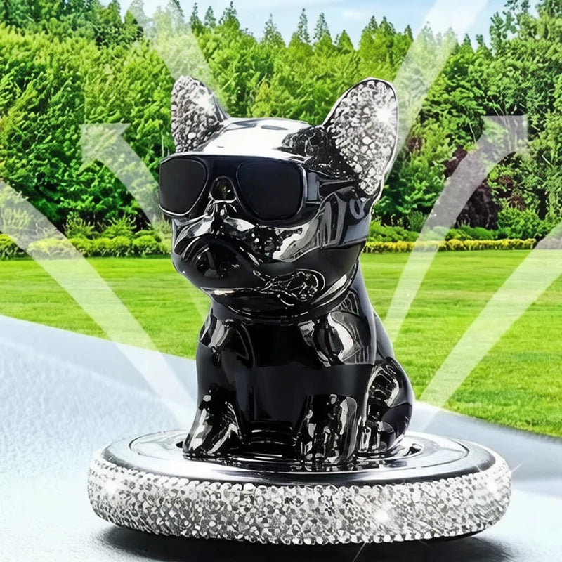 car fresheners vent metal french bulldog scent auto diffuser perfume ornaments car interior accessories solid perfume refill car