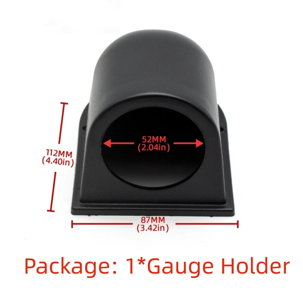 2" 52mm Car Turbo Gauge Set | Boost Water Temp Oil Pressure Tachometer Voltmeter detail view