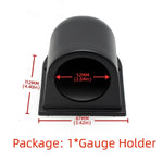 52mm 7-Color Car Gauge Set | Tachometer, Boost, Temp, Oil, Volt & Air-Fuel close-up view