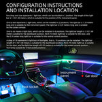 KEVANLY 10-in-1 RGB Car Ambient Light Kit | USB & APP Control, Footwell Atmosphere La lifestyle view