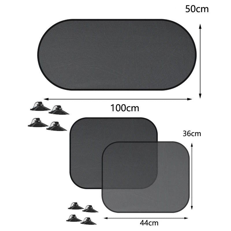 Foldable Mesh Car Sunshade | 1-5 Pcs