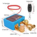 12V/240A Wireless Dual Remote Wear Resist Car Battery Disconnect Relay Master Cut-Off Switch for Boats RVs Trailers Motorcycles