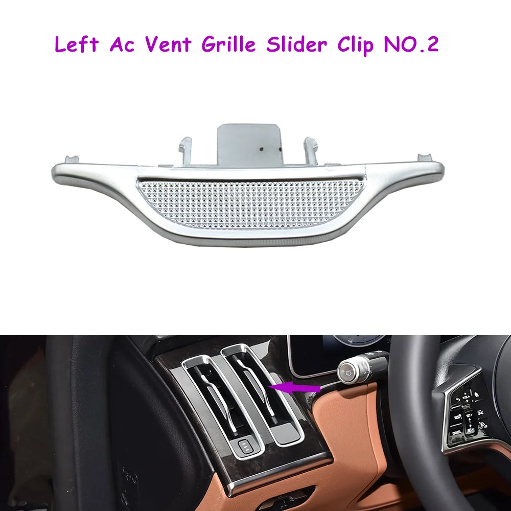 W223 Car Interior Left Right Middle Rear Pillar B AC Vent Grille Air Conditioning Outlet Grille Slider Clip For Benz S Class