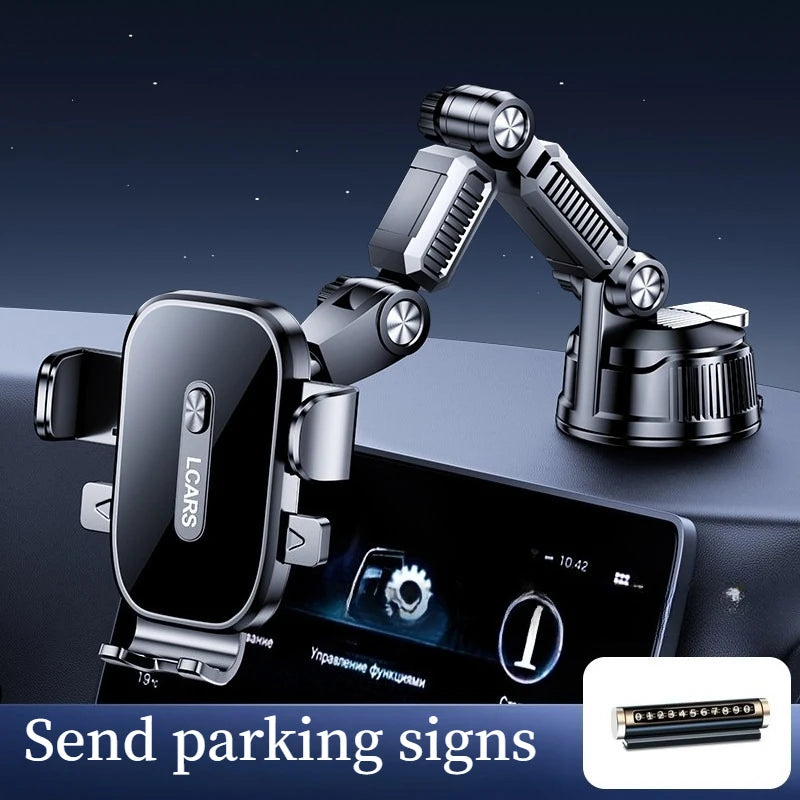 Mobile Phone Car Mount 2026 New Model Car Dashboard Large Suction Cup Truck Navigation Anti-Shake Support Stand