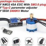 2322 2600KV 2830 2400KV Brushless Motor AM32 45A for 1/12 RC Crawler Car Off Road Car MN82 MN168 MN78 MN86 MN128 Power Kit