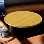 Steering wheel tray and car table - 360° Rotating Wooden Cup Holder Table,With car tray,Suitable for