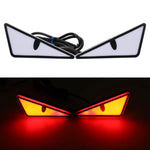 2PCS 12V LED Demon Eye Motorcycle Tail Lights additional angle