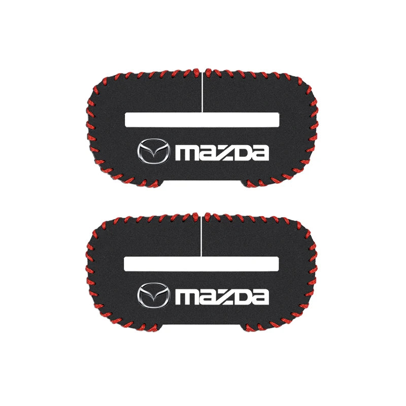 2Pcs Car Seat Belt Buckle Protector Cover for Mazda Models | Suede Accessories lifestyle view