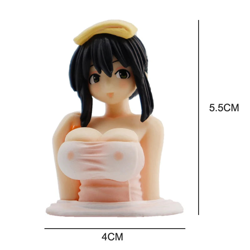 1Pc Shaking Chest Girls Car Dashboard Decorations Sexy Cute Dolls Plump Shape Car I additional angle