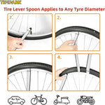 Car Repair Tools Steel Spoon Tire Iron Rim Opener Lever Changer Motorcycle Cycling Re alternate view