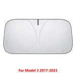 NovaAcc Windshield Sunshade for Tesla Model 3 Highland Model Y 2016-2024 | Sun Shield He detail view