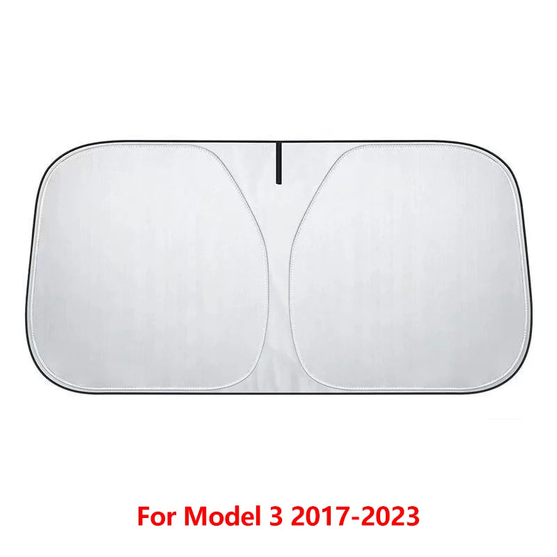 NovaAcc Windshield Sunshade for Tesla Model 3 Highland Model Y 2016-2024 | Sun Shield He detail view
