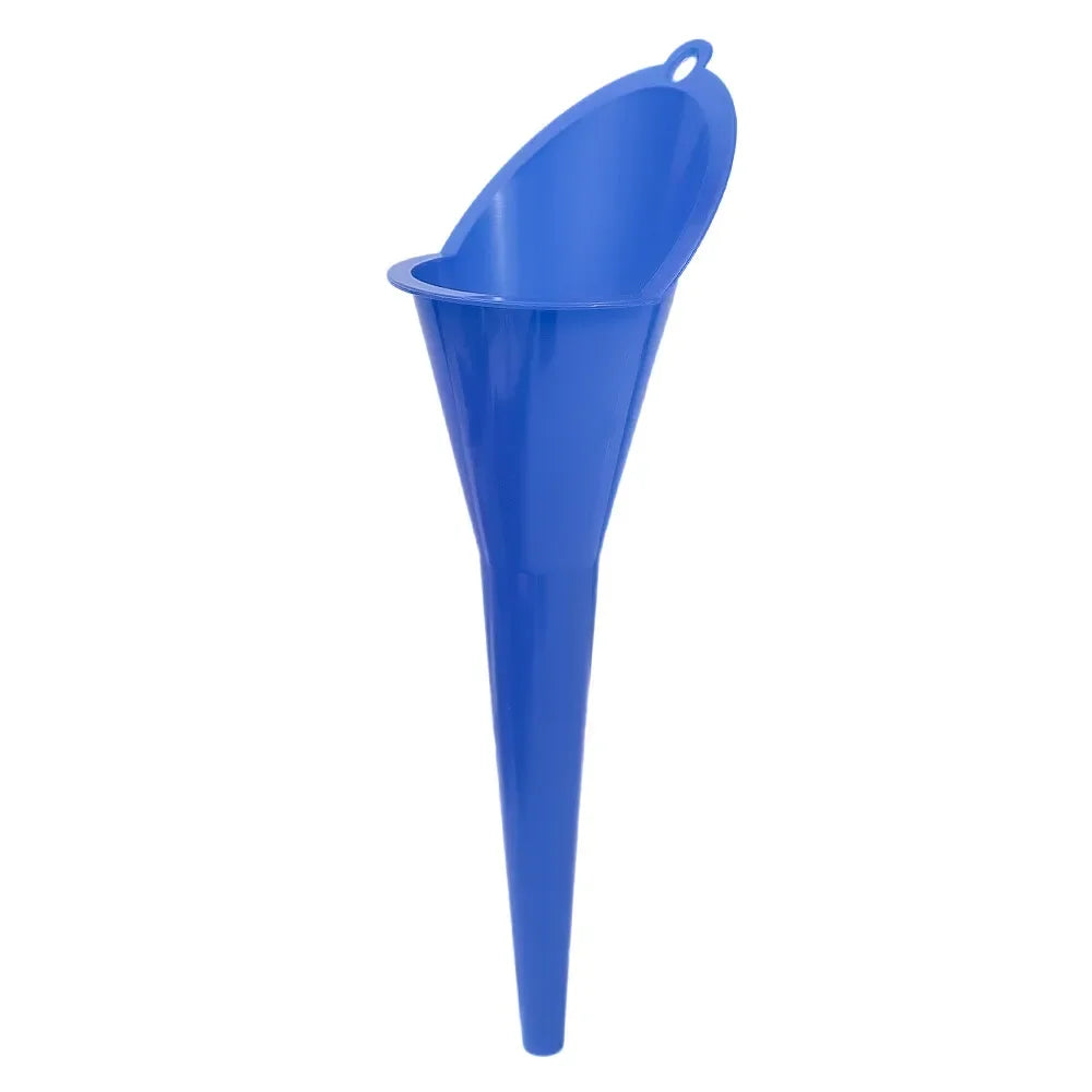 1pc Plastic Long Stem Funnel Universal Car Motorcycle Gasoline Oil Filling Tool Black Bl detail view