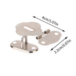 2Pair/Set Lock Hasp Hook Latch Lock Hinge Hardware Lock For Jewelry Box Diary Book additional angle
