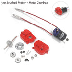 370 Brushed Motor Metal Gearbox Transmission for MN82 MN168 MN99S MN78 LC79 1/12 RC Car Crawler Car Model Upgrade Accessories