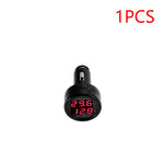 2 IN 1 Car Voltmeter Thermometer | 12V 24V Cigarette Lighter Battery Monitor lifestyle view