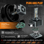 TCYATO 45W D1S D2S D3S D4S LED Headlights | Plug and Play CANBUS No Error alternate view