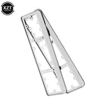 NEWEST 2PCS Car License Plate Frame Aluminum Alloy for EU Car License Plate Frame Number detail view
