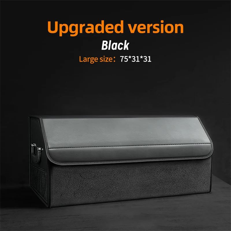 Car Trunk Organizer – Large Capacity Suede Foldable Storage Box (3 Sizes, 10 Colors) detail view