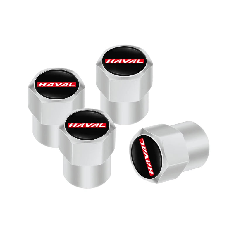 4Pcs 3D Metal Car Tire Valve Caps for Haval Models | Dust Proof Tire Valve Stem Cover alternate view