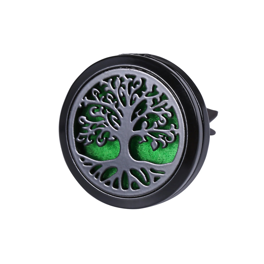Refillable Car Air Freshener Clip | Stainless Steel Vent Diffuser Locket detail view