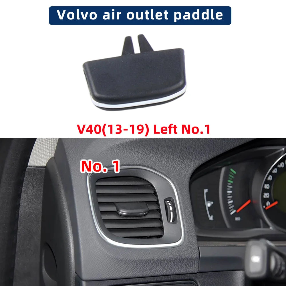 Car Front AC Conditioning Air Vent Grille Outlet Tab Slider Clip Repair Kit For Volvo V60 S60 V40 11-19 Auto Replacement Parts