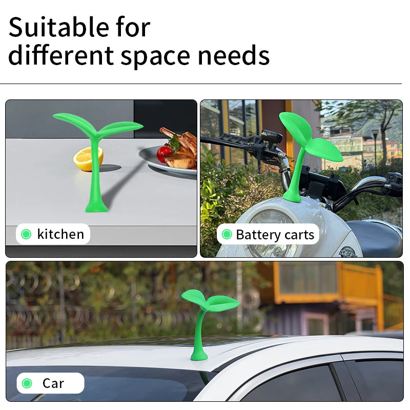 Car Roof Ornament Bean Sprout Seedling Flower Bud Decoration additional angle