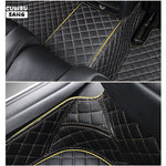 CUWEUSANG Custom Car Floor Mats For Honda Jazz Fit Auto Carpets Foot Coche Accessorie