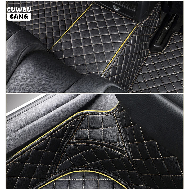 CUWEUSANG Custom Car Floor Mats For Cadillac Escalade Auto Carpets Foot Coche Accessorie