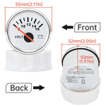 AD Universal 52mm Voltmeter | 8-16V Waterproof Gauge for Car Motorcycle Boat with Red alternate view