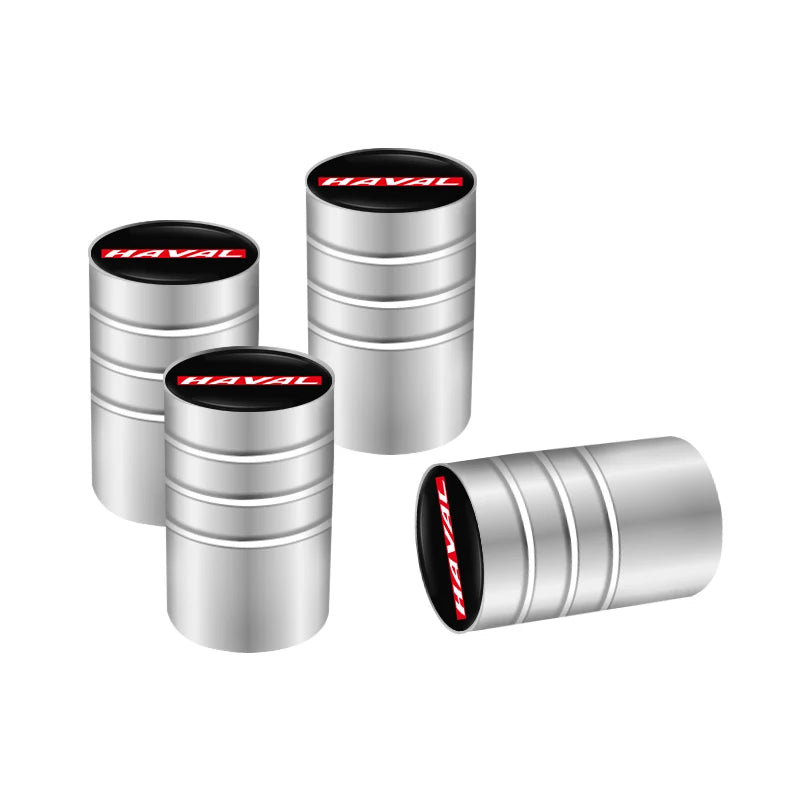 4Pcs 3D Metal Car Tire Valve Caps for Haval Models | Dust Proof Tire Valve Stem Cover alternate view