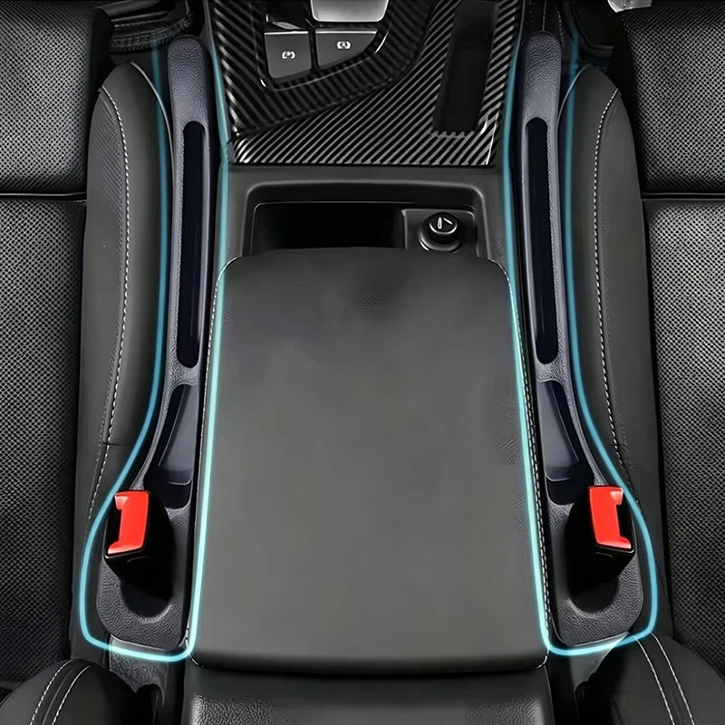2Pcs Car Seat Gap Filler With Key & Phone Holder, Durable EVA Multi-Slot Auto Interior Storage Organizer Accessories