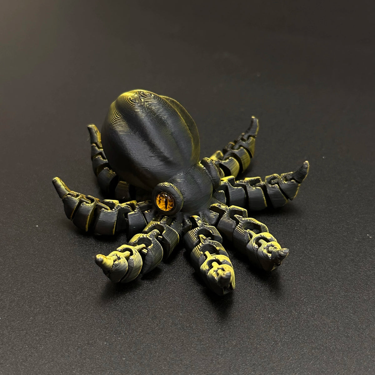 1pc Banana-Inspired Jointed Octopus Car Dashboard Ornament Sculpture, Colorful Car Ornament Collectible, Unique Banana Design