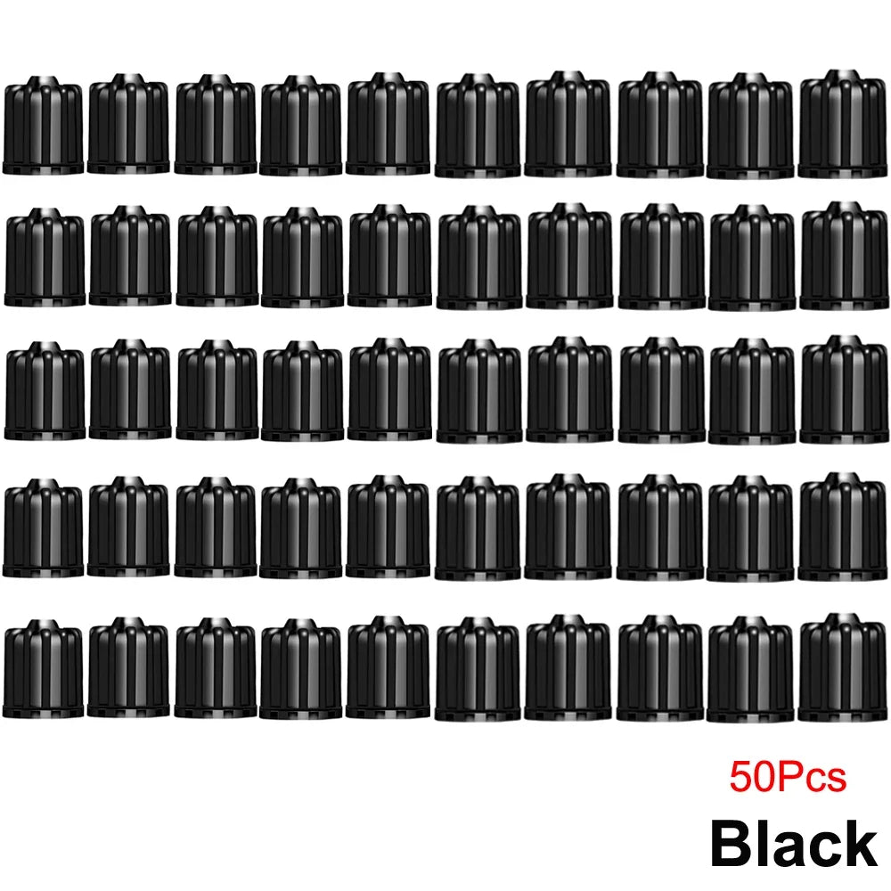 Tire Valve Stem Caps with O Rubber Ring | Universal Tyre Stem Covers for Cars SUVs Bikes detail view