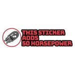 Car Stickers Creative Plus Horsepower Body Stickers + 100HP Full of Blood Scratches Decorative Stickers