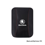 For Skoda Car Armrest Mat Center Console Arm Rest Protection Cushion Kamiq Karoq Octavia 2 3 Rapid Scala Kami Fabia VII VRS