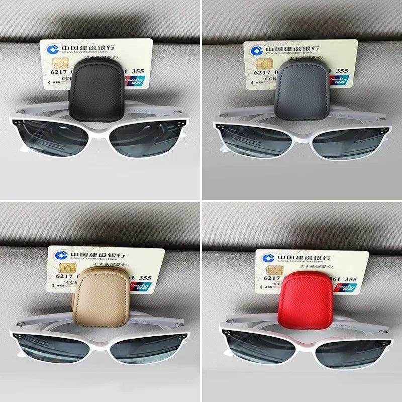 Car Sunshade Sunglasses Holder with Ticket Clip lifestyle view