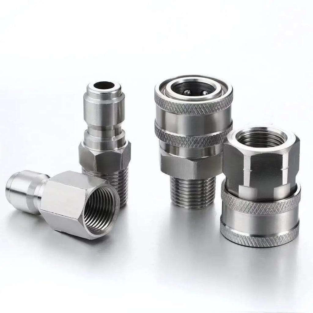 High Pressure Car Wash Water Gun | 3/8 Stainless Steel Quick Connector close-up view