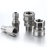 High Pressure Car Wash Water Gun | 3/8 Stainless Steel Quick Connector close-up view