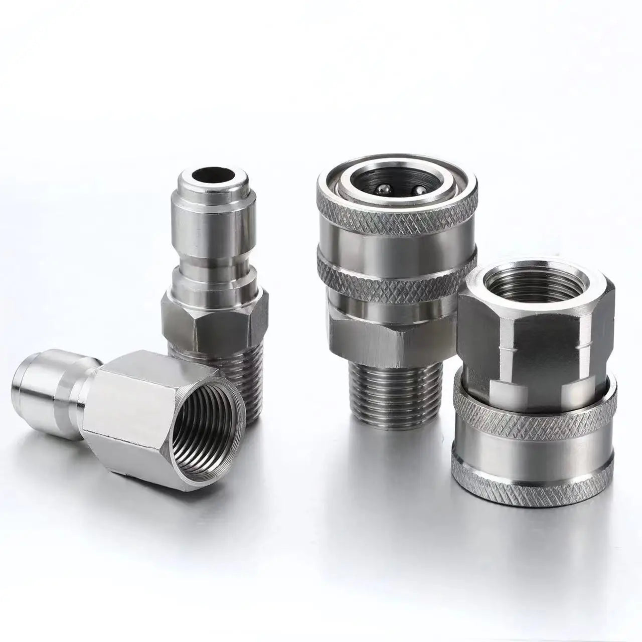 High Pressure Car Wash Water Gun | 3/8 Stainless Steel Quick Connector close-up view