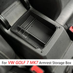 Armrest Storage Box Center Console Organizer For Volkswagen VW Golf 7 GTI Golf MK7 MK7.5 VII 2014 2015 2016 2017 2018 2019 2020