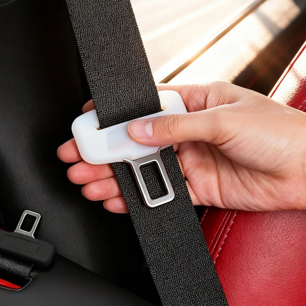 Auto Seat Belt Clip Silicone Sleeve Buckle Protector Anti Collision Pads Interior Panel Scratch Guard Car Styling Accessories